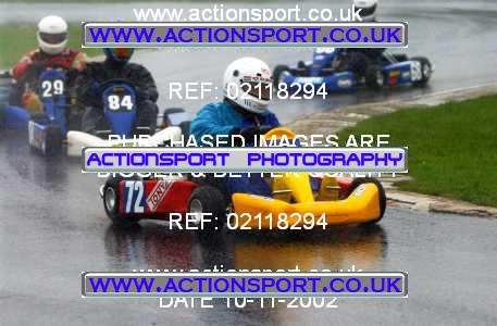 Photo: 02118294 ActionSport Photography 10/11/2002 Clay Pigeon Kart Club  _1_SeniorRotax #72