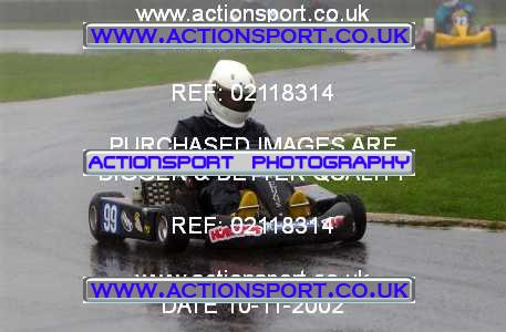 Photo: 02118314 ActionSport Photography 10/11/2002 Clay Pigeon Kart Club  _1_SeniorRotax #99