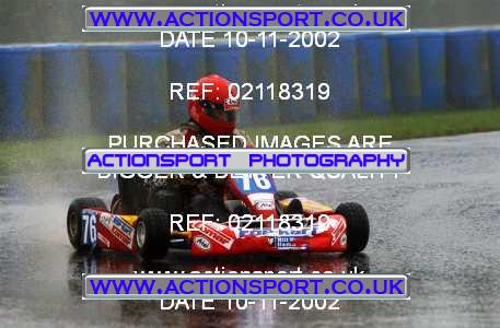 Photo: 02118319 ActionSport Photography 10/11/2002 Clay Pigeon Kart Club  _1_SeniorRotax #76