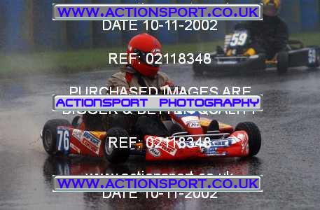 Photo: 02118348 ActionSport Photography 10/11/2002 Clay Pigeon Kart Club  _1_SeniorRotax #76