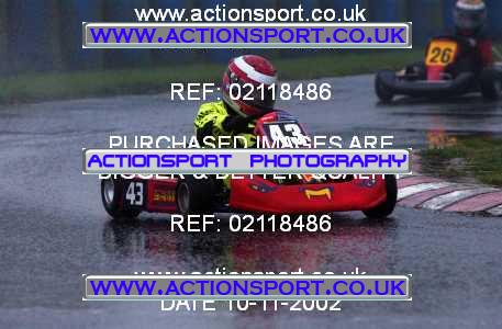 Photo: 02118486 ActionSport Photography 10/11/2002 Clay Pigeon Kart Club  _4_ComerCadet #43