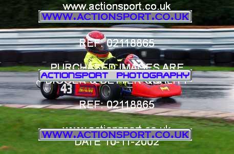 Photo: 02118865 ActionSport Photography 10/11/2002 Clay Pigeon Kart Club  _4_ComerCadet #43