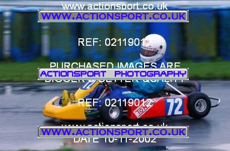 Photo: 02119012 ActionSport Photography 10/11/2002 Clay Pigeon Kart Club  _1_SeniorRotax #72