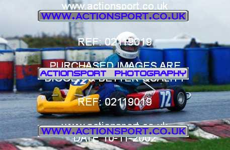 Photo: 02119019 ActionSport Photography 10/11/2002 Clay Pigeon Kart Club  _1_SeniorRotax #72