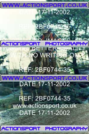Photo: 2BF0744-35 ActionSport Photography 17/11/2002 ACU Y Bike Motocross - Matchams Park _3_OpenAdult #5