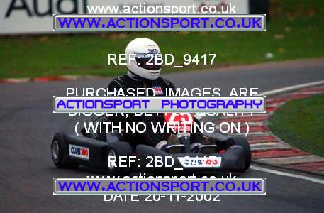 Photo: 2BD_9417 ActionSport Photography 20/11/2002 British Universities Kart Championship - Buckmore Park _1_AllDrivers #25