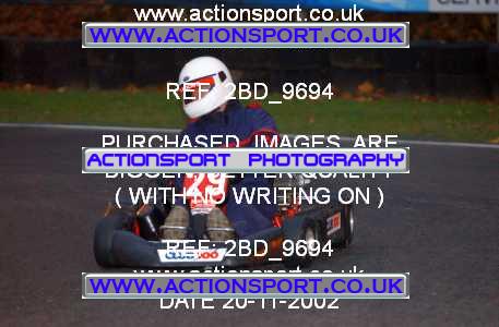 Photo: 2BD_9694 ActionSport Photography 20/11/2002 British Universities Kart Championship - Buckmore Park _1_AllDrivers #29