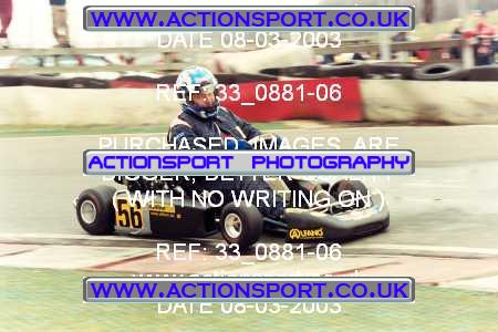 Photo: 33_0881-06 ActionSport Photography 08/03/2003 F6 Karting - Buckmore Park _1_Biland #56