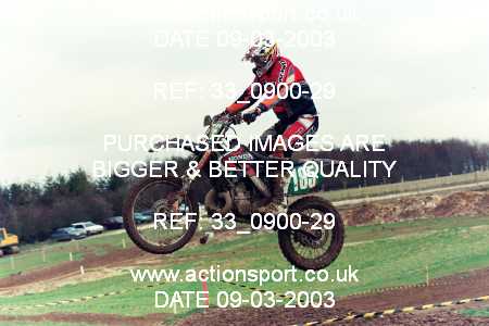 Photo: 33_0900-29 ActionSport Photography 09/03/2003 ACU Hampshire Motocross Club - Foxholes, Bishopstone  _1_Solos #185