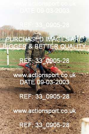 Photo: 33_0905-28 ActionSport Photography 09/03/2003 ACU Hampshire Motocross Club - Foxholes, Bishopstone  _1_Solos #176