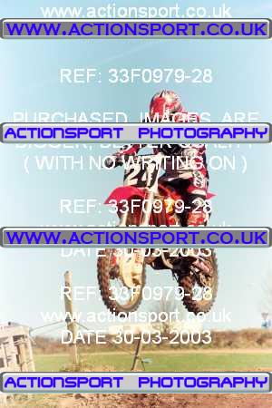 Photo: 33F0979-28 ActionSport Photography 30/03/2003 Warley Wasps SSC - Sherwood Forest _1_AMX #24