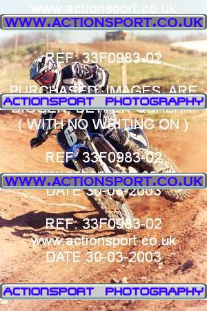 Photo: 33F0983-02 ActionSport Photography 30/03/2003 Warley Wasps SSC - Sherwood Forest _1_AMX #6