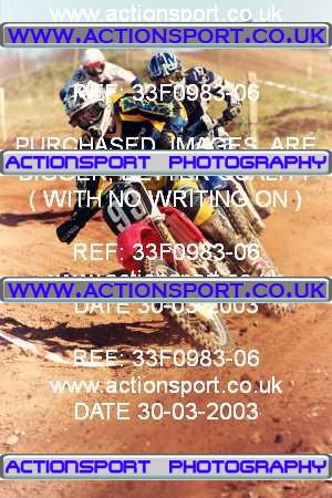 Photo: 33F0983-06 ActionSport Photography 30/03/2003 Warley Wasps SSC - Sherwood Forest _1_AMX #93