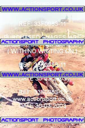 Photo: 33F0983-11 ActionSport Photography 30/03/2003 Warley Wasps SSC - Sherwood Forest _1_AMX #73