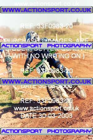 Photo: 33F0983-20 ActionSport Photography 30/03/2003 Warley Wasps SSC - Sherwood Forest _1_AMX #45