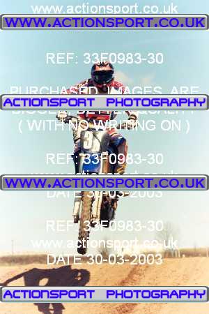 Photo: 33F0983-30 ActionSport Photography 30/03/2003 Warley Wasps SSC - Sherwood Forest _1_AMX #31