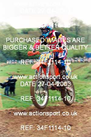 Photo: 34F1114-10 ActionSport Photography 27/04/2003 AMCA Dursley & District MCC - Nympsfield  _6_125-250Experts #120