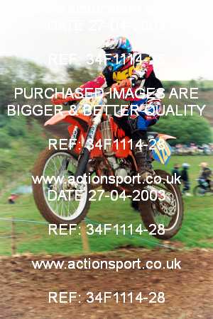 Photo: 34F1114-28 ActionSport Photography 27/04/2003 AMCA Dursley & District MCC - Nympsfield  _6_125-250Experts #120