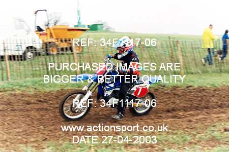 Photo: 34F1117-06 ActionSport Photography 27/04/2003 AMCA Dursley & District MCC - Nympsfield  _7_InterJuniors #7