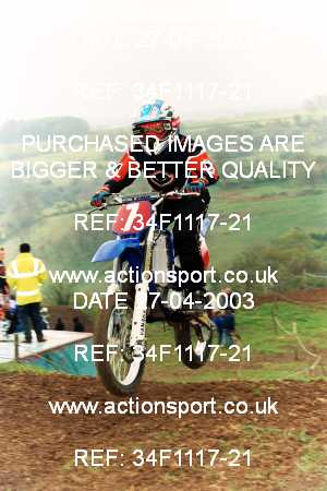 Photo: 34F1117-21 ActionSport Photography 27/04/2003 AMCA Dursley & District MCC - Nympsfield  _7_InterJuniors #7