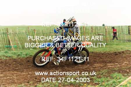 Photo: 34F1121-11 ActionSport Photography 27/04/2003 AMCA Dursley & District MCC - Nympsfield  _2_250-750Junior #77