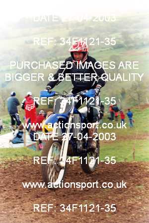 Photo: 34F1121-35 ActionSport Photography 27/04/2003 AMCA Dursley & District MCC - Nympsfield  _2_250-750Junior #9