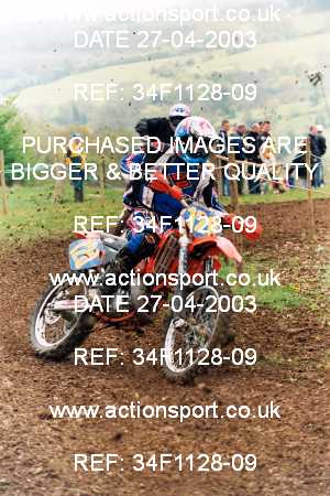 Photo: 34F1128-09 ActionSport Photography 27/04/2003 AMCA Dursley & District MCC - Nympsfield  _6_125-250Experts #120
