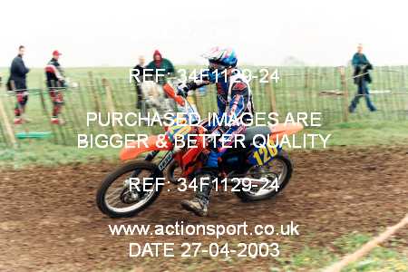 Photo: 34F1129-24 ActionSport Photography 27/04/2003 AMCA Dursley & District MCC - Nympsfield  _6_125-250Experts #120