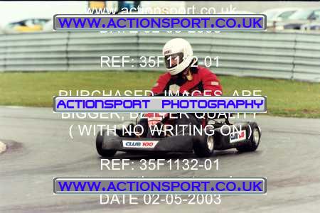 Photo: 35F1132-01 ActionSport Photography 02/05/2003 Club 100 Kart Enduro - Clay Pigeon Raceway _1_AllDrivers #8