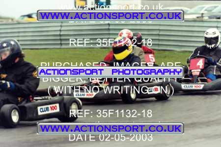Photo: 35F1132-18 ActionSport Photography 02/05/2003 Club 100 Kart Enduro - Clay Pigeon Raceway _1_AllDrivers #28