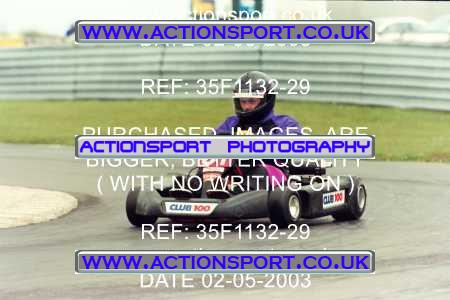 Photo: 35F1132-29 ActionSport Photography 02/05/2003 Club 100 Kart Enduro - Clay Pigeon Raceway _1_AllDrivers #31