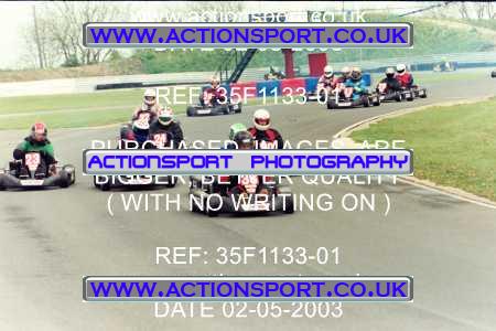 Photo: 35F1133-01 ActionSport Photography 02/05/2003 Club 100 Kart Enduro - Clay Pigeon Raceway _1_AllDrivers #36