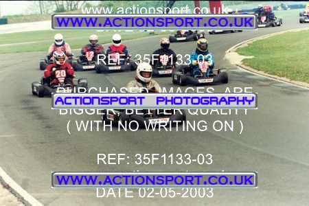Photo: 35F1133-03 ActionSport Photography 02/05/2003 Club 100 Kart Enduro - Clay Pigeon Raceway _1_AllDrivers #8