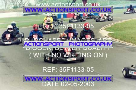 Photo: 35F1133-05 ActionSport Photography 02/05/2003 Club 100 Kart Enduro - Clay Pigeon Raceway _1_AllDrivers #16
