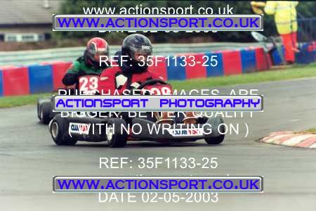 Photo: 35F1133-25 ActionSport Photography 02/05/2003 Club 100 Kart Enduro - Clay Pigeon Raceway _1_AllDrivers #36