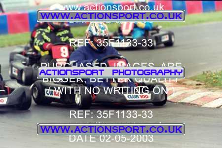 Photo: 35F1133-33 ActionSport Photography 02/05/2003 Club 100 Kart Enduro - Clay Pigeon Raceway _1_AllDrivers #6