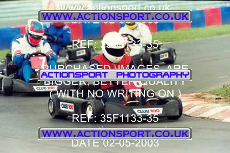 Photo: 35F1133-35 ActionSport Photography 02/05/2003 Club 100 Kart Enduro - Clay Pigeon Raceway _1_AllDrivers #8