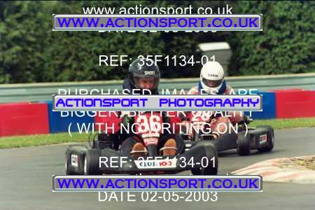 Photo: 35F1134-01 ActionSport Photography 02/05/2003 Club 100 Kart Enduro - Clay Pigeon Raceway _1_AllDrivers #28