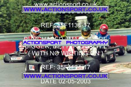 Photo: 35F1134-17 ActionSport Photography 02/05/2003 Club 100 Kart Enduro - Clay Pigeon Raceway _1_AllDrivers #3