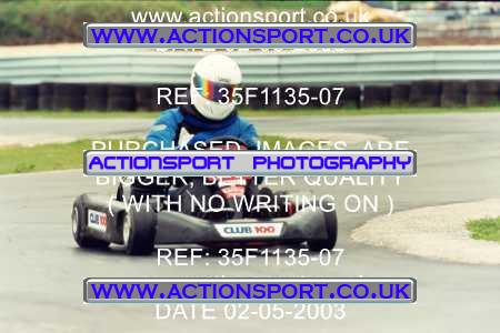 Photo: 35F1135-07 ActionSport Photography 02/05/2003 Club 100 Kart Enduro - Clay Pigeon Raceway _1_AllDrivers #17