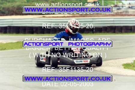 Photo: 35F1135-20 ActionSport Photography 02/05/2003 Club 100 Kart Enduro - Clay Pigeon Raceway _1_AllDrivers #24