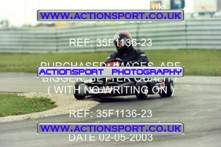 Photo: 35F1136-23 ActionSport Photography 02/05/2003 Club 100 Kart Enduro - Clay Pigeon Raceway _1_AllDrivers #16