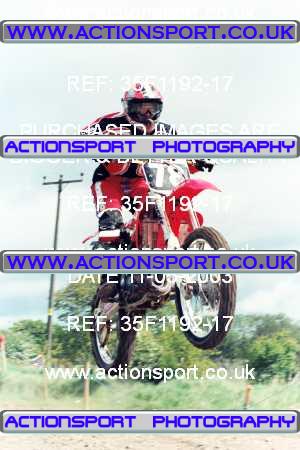 Photo: 35F1192-17 ActionSport Photography 11/05/2003 AMCA Cannock MCC - Heath Hayes  _3_JuniorsGp1 #78