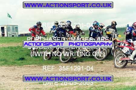 Photo: 35F1291-04 ActionSport Photography 26/05/2003 AMCA Andover MCC - Upavon  _1_Junior125 #4