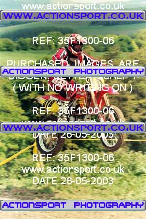 Photo: 35F1300-06 ActionSport Photography 26/05/2003 AMCA Andover MCC - Upavon  _5_Experts #318