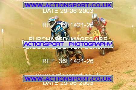 Photo: 36F1421-26 ActionSport Photography 29/06/2003 AMCA Bridgwater MXC - The Pan, Enmore  _3_Experts #64