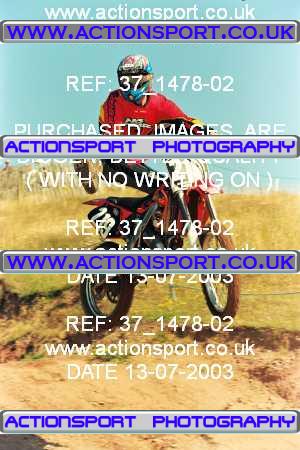 Photo: 37_1478-02 ActionSport Photography 13/07/2003 AMCA Polesworth MXC [Fourstroke Championships] - Stipers Hill  _0_JuniorsPractice #219