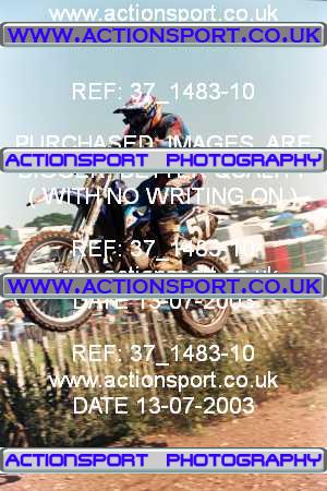 Photo: 37_1483-10 ActionSport Photography 13/07/2003 AMCA Polesworth MXC [Fourstroke Championships] - Stipers Hill  _1_JuniorsGroup1 #57