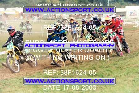 Photo: 38F1624-05 ActionSport Photography 17/08/2003 Moredon MX Aces of Motocross - Farleigh Castle _4_BW85s #28