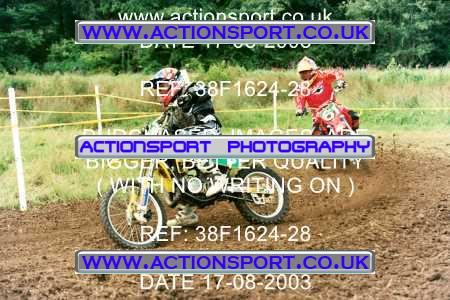 Photo: 38F1624-28 ActionSport Photography 17/08/2003 Moredon MX Aces of Motocross - Farleigh Castle _4_BW85s #28